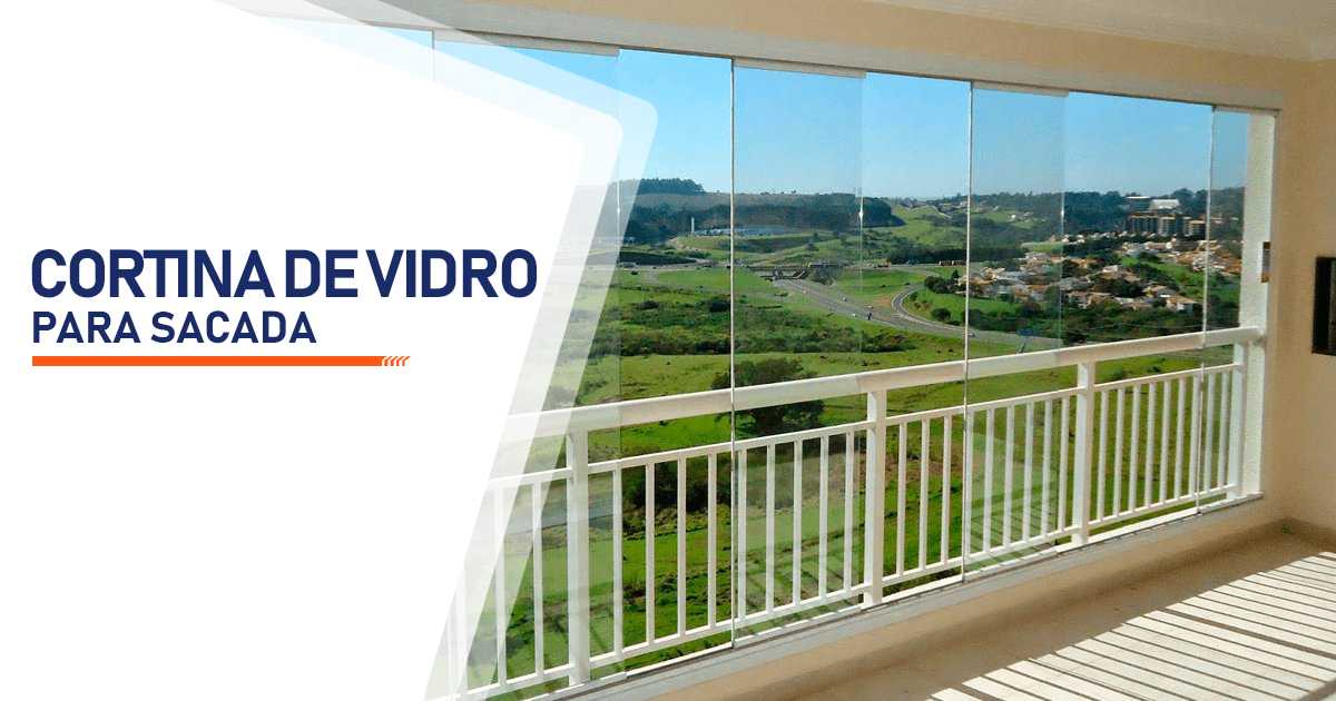 Cortina de Vidro para Sacada Vitória Barro Vermelho ES